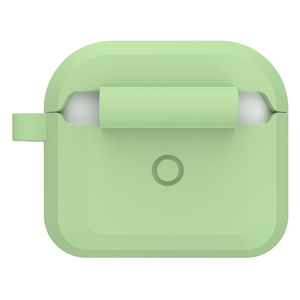 Funda Protectora de Silicona de Color Sólido para Auriculares Inalámbricos Bluetooth Apple <span class=keywords><strong>AirPods</strong></span> <span class=keywords><strong>3</strong></span>.ª Generación, Bolsa de Almacenamiento Anticaídas, Modelo 4G Grueso - Product Image 4