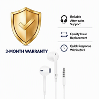 Earphone In-Ear Berkabel 3.5Mm dengan Kontrol Volume Mikrofon 120CM Kabel TPE Earbud Musik Bass Stereo untuk Ponsel PC Universal G12A