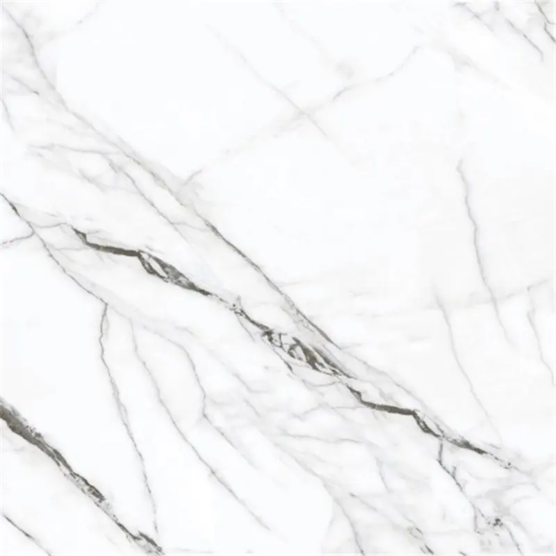 Jazz White Elegant Marble Nano Porcelain Glazed Floor Tiles 60x60