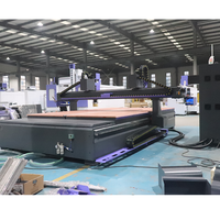 Machine de fraisage CNC à deux têtes pour le travail du bois avec changeur d'outils automatique