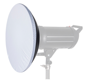 Plato de belleza interior plateado de 55cm de aleación de aluminio Bowens con accesorio de rejilla de panal blanco para estudio fotográfico - Product Image 1