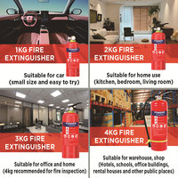 Extincteur à poudre sèche portable certifié CE 40% ABC 6 kg, directement de l'usine, classe industrielle, extincteurs de 1 kg pour voiture