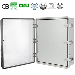 IP67 armadio impermeabile per esterni per elettronica 530x430x200mm porta a cerniera trasparente PC/ABS materiali scatola di giunzione elettrica IP65/IP66 - Product Image 2