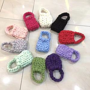 Nuova Borsa a Mano Casual Coreana <span class=keywords><strong>2023</strong></span> con Chiusura Aperta in Filato Intrecciato, Borsa da Donna in Pelle PU Lavorata a Maglia con Logo Personalizzato - Product Image 2