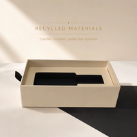 Boîte à papier à tiroir coulissant pour soins de la peau personnalisée une bouteille boîte cadeau en papier artisanal pour cosmétiques logo personnalisé gaufrage par stratification mate pour