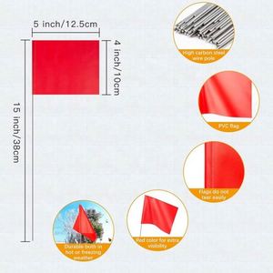 ธงสัญลักษณ์จราจรสำหรับงานก่อสร้าง คุณภาพสูง ทนทาน สีพื้น ขายดีในเมียนมา - Product Image 3