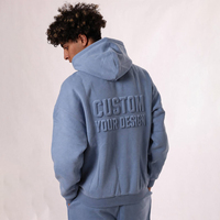 Sweat à capuche surdimensionné pour homme, en molleton épais 100% coton, personnalisé par le fabricant, style streetwear, brodé, pour l'hiver