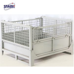 כבד מגולוון פלדה אחסון כלוב מתקפל עם אבקת אלקטרוסטטית ציפוי מטען & ציוד אחסון - Product Image 1