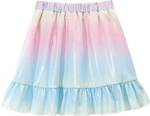 Girls Rainbow Puffy Tulle Skirts Baby Tutu Skirts Lovely Custom Wholesale Children's multi Solid Color Cute rainbow tutu skirt