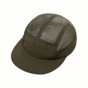 Japanese Style Quick-drying Outdoor Breathable Baseball Cap Mesh <b>Flat</b> Bill Sports Cap Camping <b>Hats</b> - Product Image 4