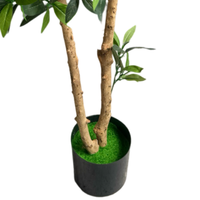 Moderner künstlicher Lorbeer baum aus Kunststoff für Neuankömmlinge Echt aussehende dekorative Landschafts pflanzen für den Innen-und Außenbereich