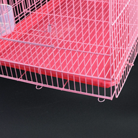 Grande cage à oiseaux galvanisée, cage de reproduction pour perruches, cage pliante carrée pour oiseaux d'amour, cage pour animaux de compagnie