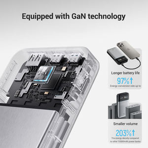 CUKTECH 15パワーバンクエア<span class=keywords><strong>15000</strong></span> 100W MAX出力GaNポータブル充電器PD PPS電話用 - Product Image 2