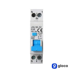 Disjoncteur différentiel Gloca JXL30 1P+N 25A 30mA 250V C25 Montage DIN Protection électrique - Product Image 3