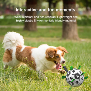 Jouet pour <span class=keywords><strong>chien</strong></span> <span class=keywords><strong>Corgi</strong></span> <span class=keywords><strong>de</strong></span> football résistant à l'ennui anti-mastication balle interactive pour petits et grands chiens - Product Image 3