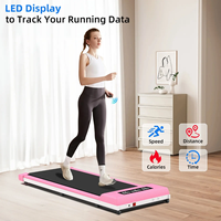 Tapis de course électrique compact RS Wholesale pour la maison, écran LED, capacité maximale 120 kg, pliable manuellement, portable, en acier