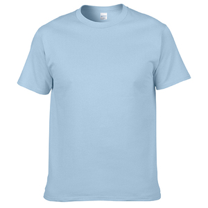 T-shirt décontracté d'<span class=keywords><strong>été</strong></span> pour homme 100 % coton, imprimé <span class=keywords><strong>photo</strong></span>, couleur unie, col rond, manches courtes, coupe classique - Product Image 4