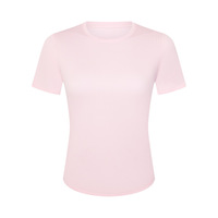 Top Deportivo de Yoga para Mujer, de Secado Rápido, Transpirable, Manga Corta, Corte Ajustado, para Tenis, Running, Gimnasio, Venta al Por Mayor, OEM