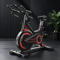 Vélo de spinning commercial avec système de contrôle magnétique silencieux et protection double pour la machine de cyclisme