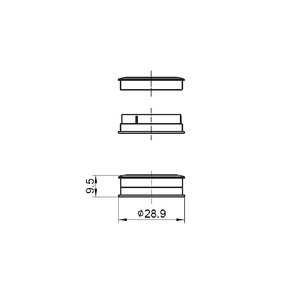 Pot de 3 ml sans filetage, avec couvercle coulissant - Product Image 3