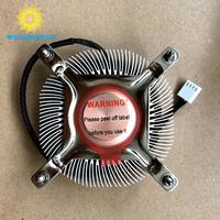 WellSunFan Top Sponsor Listing Refroidisseur de processeur à ventilateur haute performance de 87mm avec dissipateur de chaleur en aluminium à profil bas pour boîtiers d'ordinateur