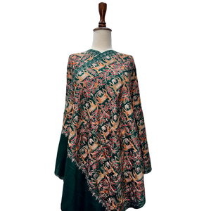 Detailed Needle Embroidered Scarves Stoles Women Premium Fashion <b>Wraps</b> Traditional Celebration Wear Custom Design - Product Image 1
