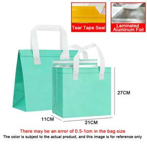 Factory Cooler <b>Bags</b> Custom Logo Takeaway Food and Drinks Non Woven Insulated <b>Bag</b> for Lunch - Product Image 1