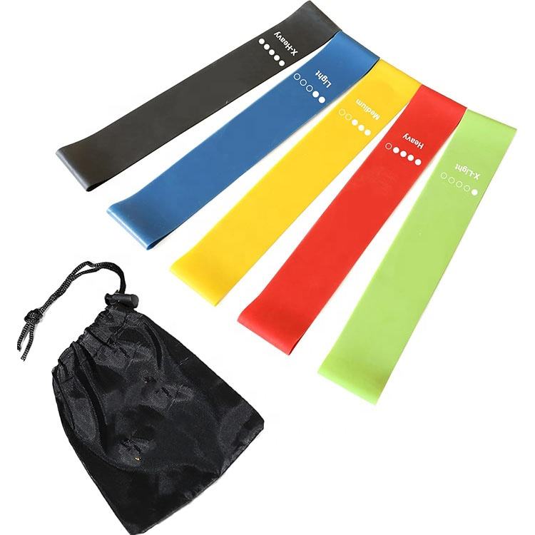 GOCHA Resistance Bands Set (5 Pack) - Premium Latex Loop Bands For Home Workouts, Yoga & Physical Therapy