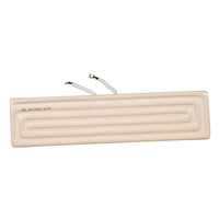 Plaque chauffante infrarouge en céramique incurvée de forme creuse 220V 650W 245x60mm pour machine de thermoformage