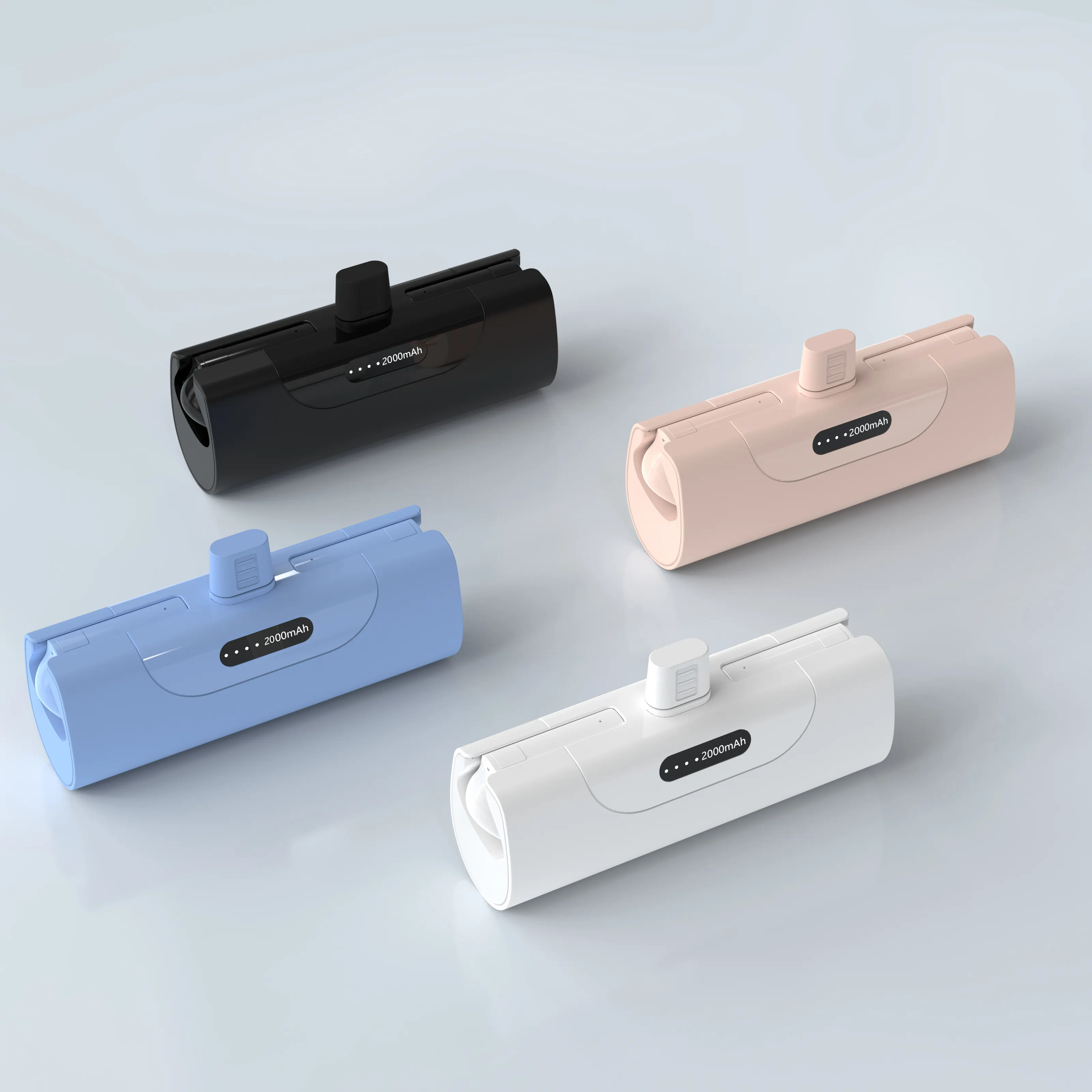 Power Bank Earphone nirkabel 2 in 1, Earphone nirkabel 2 in 1 dengan tampilan Digital Port USB Tipe C