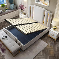 Lit de luxe moderne avec rangement hydraulique, taille king-size, rembourrage doux, pivotant, en bois, pour la maison, l'hôtel, la chambre à coucher, meubles de luxe