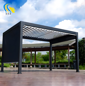 Pabellón Telescópico Eléctrico para Exteriores Modelo 220, de Aleación de Aluminio, Impermeable, con Marco con Recubrimiento en Polvo, para Balcón, Gazebo, Pérgola - Product Image 3