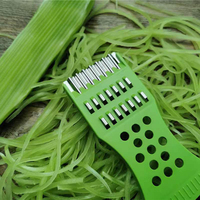 Keuken Roestvrijstalen Blad Knoflookmolen Groenteschiller En Rasp Multi-Functionele Handleiding Fruit & Groente Dunschiller Tool
