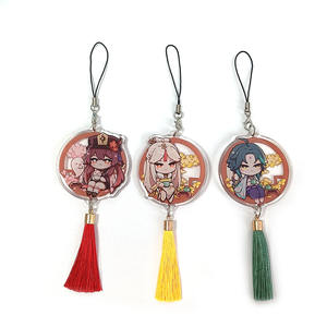KUIEN Custom Acrylic Epoxy Charm Clear Anime Printed <b>Plastic</b> <b>Key</b> <b>Chain</b> - Product Image 5
