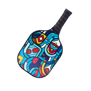 Paleta de Pickleball de Fibra de Vidrio con Núcleo de Carbono, Antideslizante, para Deportes al Aire Libre, Playa, con Mochila y Pelotas - Product Image 2