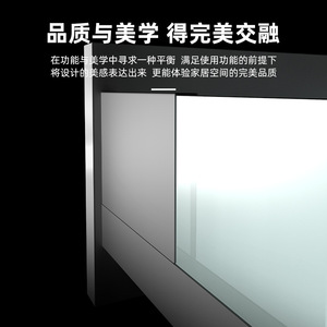 Correderas para cajones con base de vidrio LED de 36 pulgadas con cierre suave e iluminación LED para cajones de gabinetes - Product Image 2
