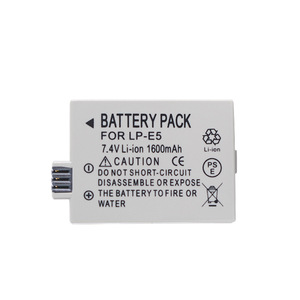 La nouvelle batterie LP-E5 7.4V 1600mAh convient aux appareils photo <span class=keywords><strong>Canon</strong></span> EOS 450D <span class=keywords><strong>1000D</strong></span> 500D 2000D KISS X2 X3 - Product Image 1