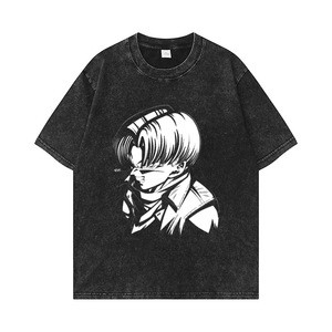 T-shirt Homme Anime <span class=keywords><strong>Dragon</strong></span> <span class=keywords><strong>Ball</strong></span> <span class=keywords><strong>Z</strong></span> <span class=keywords><strong>Broly</strong></span> Goku Vegeta Personnalisé Noir 280 Grammes 100% Coton Délavé à l'Acide Vintage avec Motif Graphique - Product Image 5