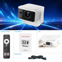 Nouveau Projecteur Hy350max Certifié Google TV 1080p 500 ANSI Lumens Full HD 1080p, Projecteur Vidéo LED Intelligent Portable à Autofocus