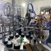 Machine de remplissage et de scellage automatique de tubes contrôlée par PLC pour tubes composites en plastique, crème cosmétique, gel