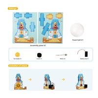 Kit de bolas levitantes de aire hecho a mano DIY, juego educativo de enseñanza de ciencia divertida para estudiantes de escuela primaria en forma de dibujos animados