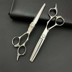 Tijeras de peluquería SW-440C de 62 mm, tijeras de entresacar de acero inoxidable para diestros, uso estético, mangos personalizados, dientes afilados - Product Image 3