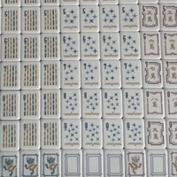 Magnifique ensemble de mahjong américain avec étui rigide facile à lire et facile à transporter