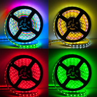 Адресуемая светодиодная лента WS2812B 5V RGB RGBW с классом защиты IP20, ПВХ-корпус, для ландшафтного освещения, программируемые пиксельные светодиоды (30/60/74/96/144 светодиодов/м)