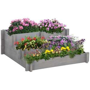Jardinière carrée en bois DB Garden Bed, écologique, pour plantes d'extérieur - Product Image 1