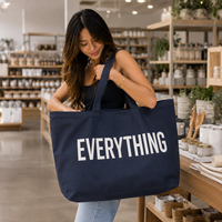Sac fourre-tout en coton surdimensionné personnalisé avec logo, grand sac réutilisable pour supermarché et commerce de détail, fournisseur OEM ODM d'usine