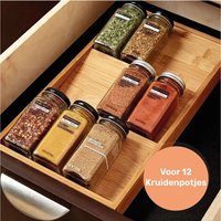 Présentoir à épices en bois de bambou, Design Simple et Unique, 3 niveaux, livraison gratuite