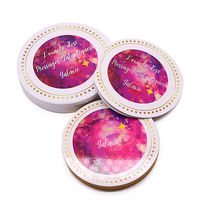 Cartes d'affirmation spirituelle pour la santé mentale avec impression personnalisée, jeu d'oracle de déesses, cartes de tarot rondes avec signification sur chaque carte