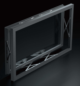 Ventana Abatible Eléctrica de Aluminio de Alta Resistencia, Ahorro de Energía, Aislamiento Acústico, Resistente a Impactos - Product Image 1