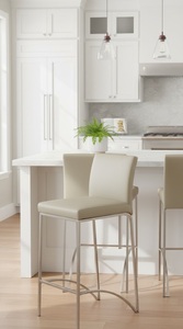 Tabourets de bar modernes pour comptoir de cuisine et bar, meubles de siège élégants avec structure robuste pour la maison, les restaurants et les cafés. - Product Image 2